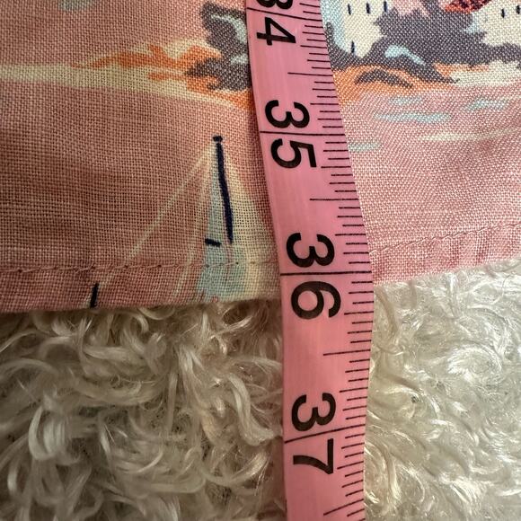 St Tropez West, Sailboat Print Halter Style Neckline 100% Linen Sleeveless Dress - Picture 11 of 11